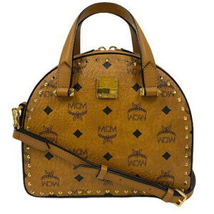 MCM Shoulder Bag Logo Brown
